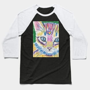 Colorful kitten cat Baseball T-Shirt